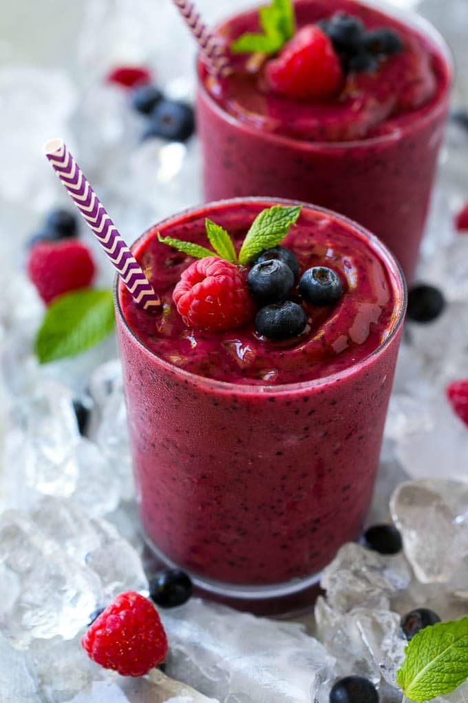 Langkah memasak Mix berries smoothies sedap